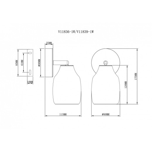 Бра Moderli Adalina V11836-1W