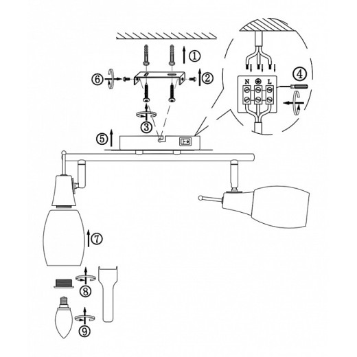 Бра Globo Gillian 54983-2