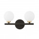 Бра LUMINA DECO Marsiada LDW 6033-2 BK+F.GD