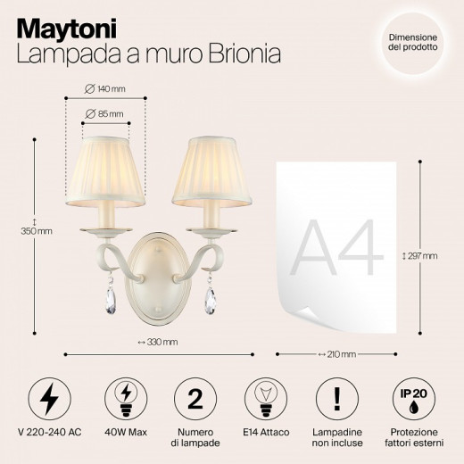 Бра Maytoni Brionia ARM172-02-G