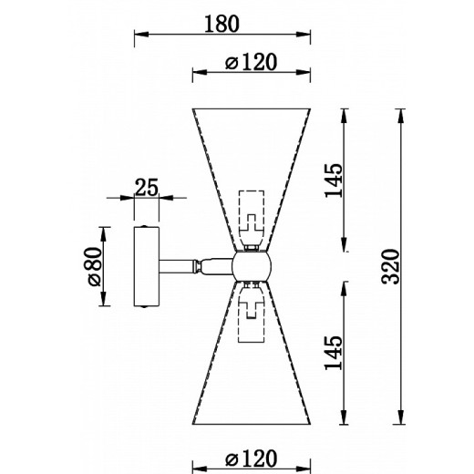Бра Maytoni Vesper MOD108WL-02GB