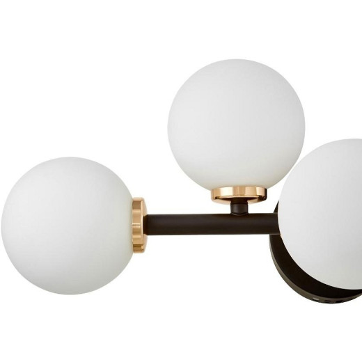 Бра LUMINA DECO Marsiada LDW 6033-5 BK+F.GD