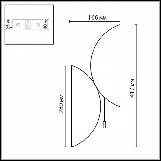 Бра Odeon Light L-VISION 7067/2W