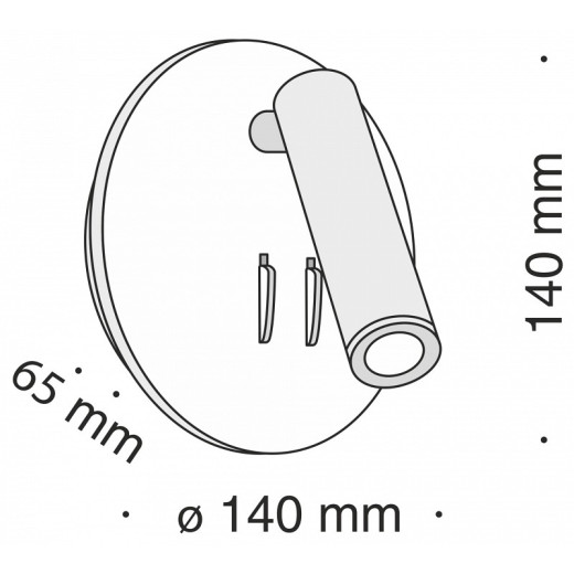 Бра Maytoni Technical Ios 176 C176-WL-01-6W-W