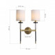 Бра ST-Luce BLACK+BRASS SL1404.301.02