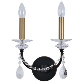 Бра Newport АНАСТАСИЯ 3972/A black+brass