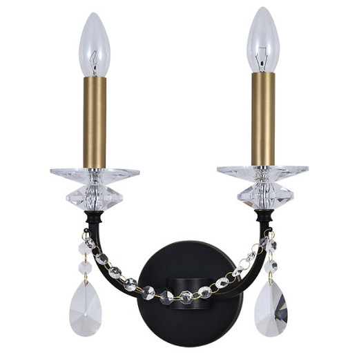 Бра Newport АНАСТАСИЯ 3972/A black+brass
