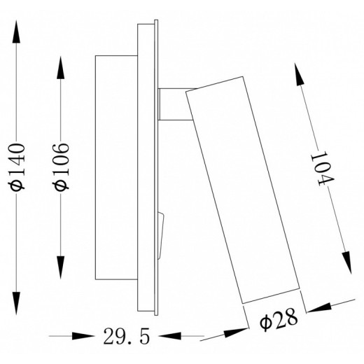 Бра Maytoni Technical Ios 176 C176-WL-01-6W-MG
