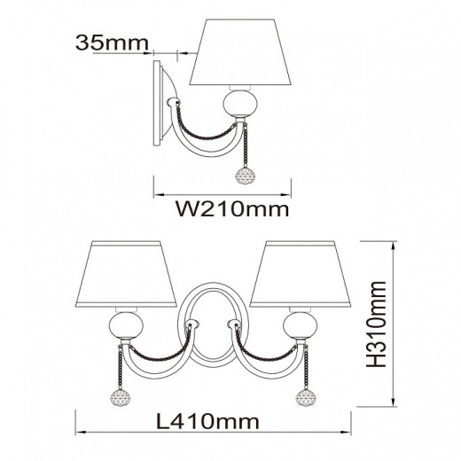 Бра MW-Light Федерика 84 684021302