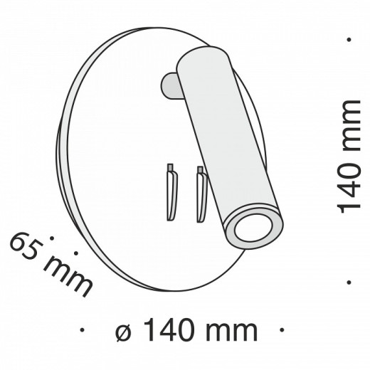 Бра Maytoni Technical Ios 176 C176-WL-01-6W-B