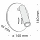 Бра Maytoni Technical Ios 176 C176-WL-01-6W-B