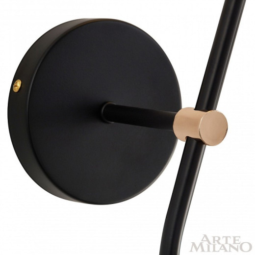 Бра с подсветкой Arte Milano Ferrara-71040 274802/1+1B BK/GD