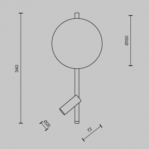 Бра с подсветкой Maytoni Solution MOD450WL-L9W3K