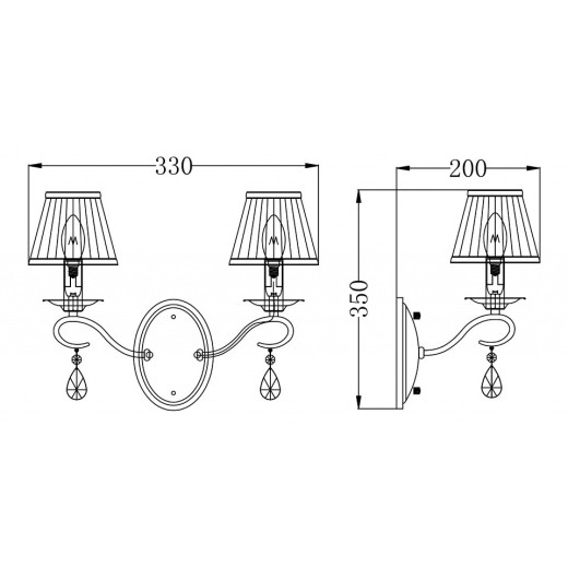 Бра Maytoni Brionia ARM172-02-G