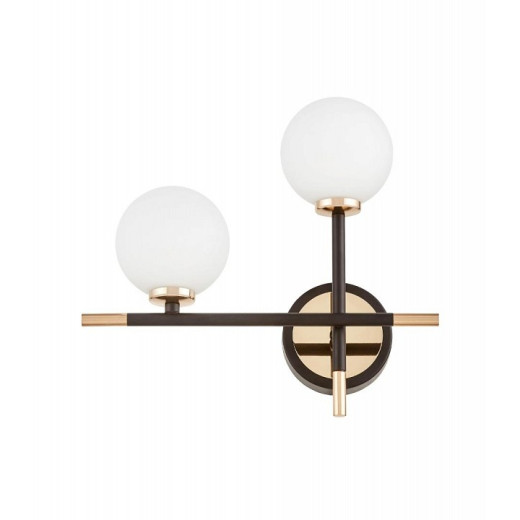 Бра LUMINA DECO Marsiada LDW 6033N-2 BK+FGD