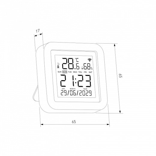Датчик температуры и влажности Elektrostandard  76270/01