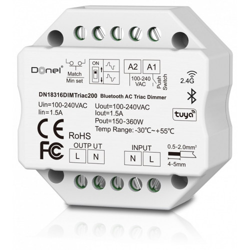 Контроллер-диммер Donel DN8HF DN18316DIMTriac200