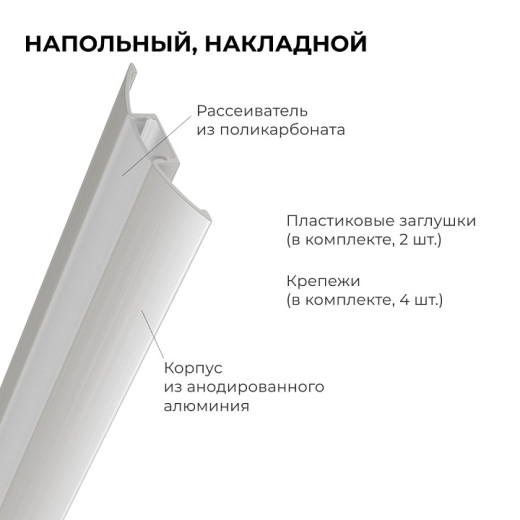 Короб встраиваемый в пол Apeyron Electrics  08-63