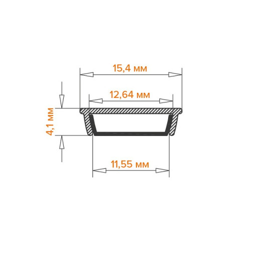 Короб накладной гибкий Wolta  WAP-S-15/4/2000-A