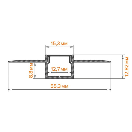 Короб встраиваемый Wolta  WAP-I-55/13/3000-A