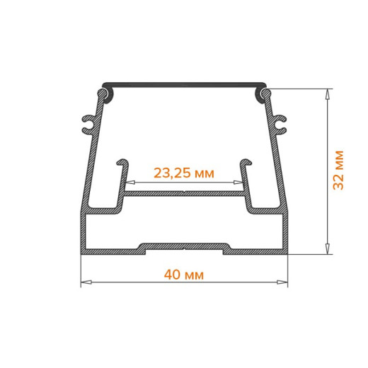 Короб встраиваемый Wolta  WAP-S-40/32/2000-A