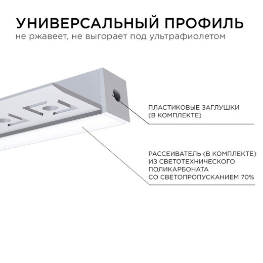 Короб встраиваемый угловой внешний Apeyron Electrics  08-50