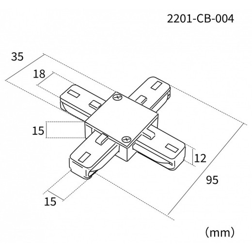 Соединитель X-образный для треков Favourite Practica 2201-CB-004