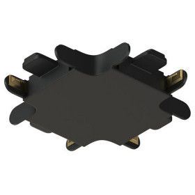 Соединитель X-образный для треков накладных Denkirs AIR BASE TR5234-BK