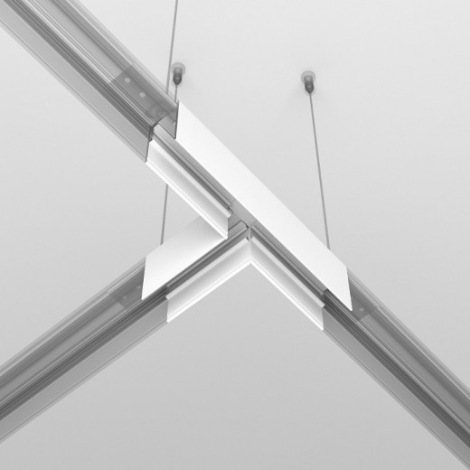 Соединитель T-образный для треков накладных Accessories for tracks Exility TRA034CT-41W