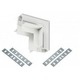 Соединитель угловой внутренний для треков встраиваемых MyFar  MT0200-CLW-W