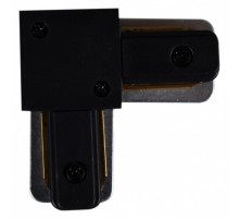Соединитель угловой L-образный для треков накладных RL 06038 corner connector BK