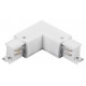 Соединитель угловой L-образный для треков накладных Lightstar Quattro 504126-FRPS