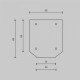 Заглушка для профиля Maytoni Technical Accessories for tracks Exility TRA034MPEC-21S(N)