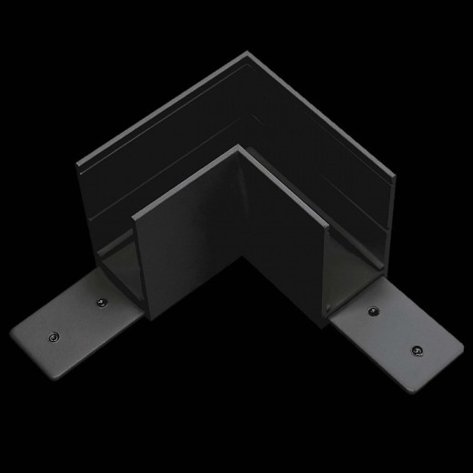 Соединитель угловой L-образный для треков накладных Lightstar Teta 505127-ALU