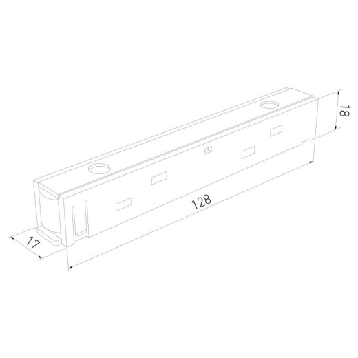 Соединитель линейный для треков Elektrostandard Slim Magnetic 95135/00