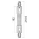 Соединитель гибкий для треков Deko-Light D Line 710040
