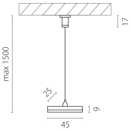 Подвес для трека Lightstar Teta 505177-1