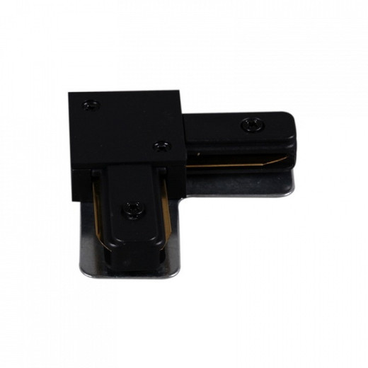 Соединитель угловой L-образный для треков накладных RL 06038 corner connector BK