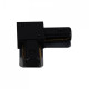 Соединитель угловой L-образный для треков накладных RL 06038 corner connector BK