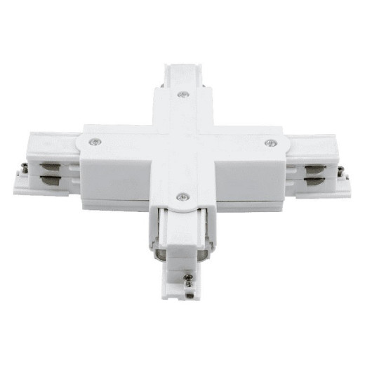 Соединитель X-образный для треков DesignLed Трехфазные треки и аксессуары CN-3F-X-WH
