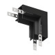 Соединитель угловой внутренний для треков Denkirs SMART 48V HIDE TR8546-BK
