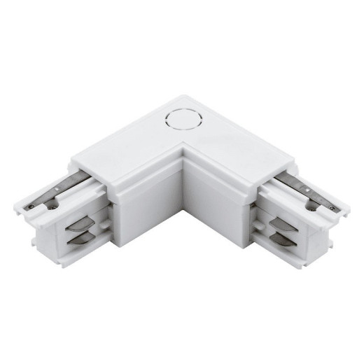 Соединитель угловой L-образный для треков DesignLed Трехфазные треки и аксессуары CN-3F-L-L-WH