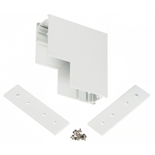 Соединитель угловой внутренний для треков накладных MyFar  MT0201-CLW-W