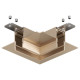 Соединитель угловой внутренний для треков Denkirs SHINE PRIME HIDE TR4905-CP