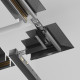 Соединитель угловой внутренний для треков Maytoni Technical  TRA239CLS-42.12B