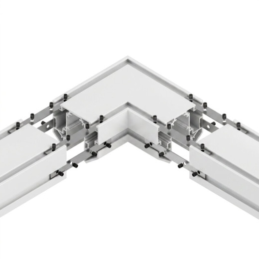 Соединитель угловой L-образный для треков встраиваемых Hesby Lighting ElDeko HSBL_0293