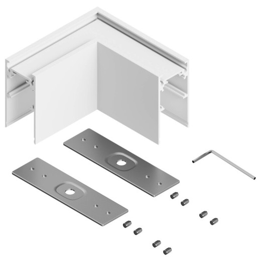 Соединитель угловой L-образный для треков накладных Hesby Lighting ElDeko HSBL_0268