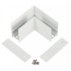 Соединитель угловой внутренний для треков накладных MyFar  MT0201-CL-W