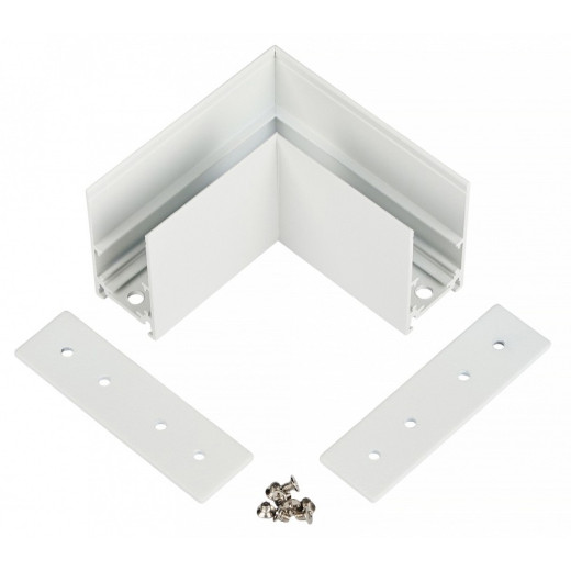 Соединитель угловой внутренний для треков накладных MyFar  MT0201-CL-W
