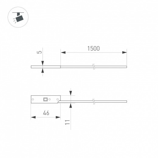 Токопровод концевой Arlight MICROCOSM 062271